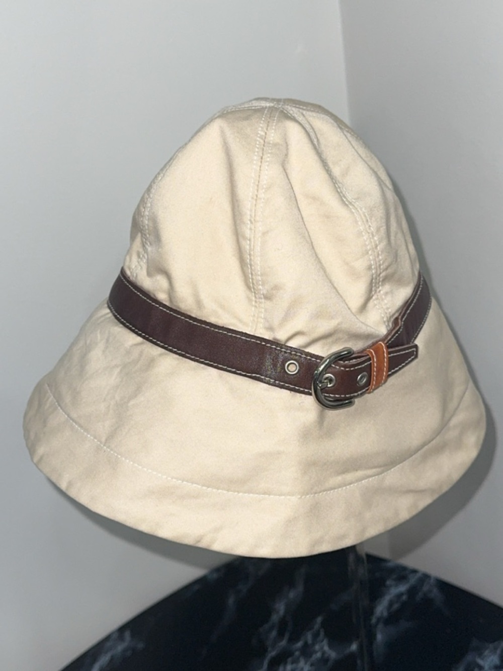 Coach Summer Bucket Hat in Cream and Brown AUTHENTIC - Picture 8 of 8